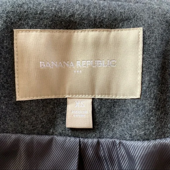 NWOT! Banana Republic Wool Sturdy Gray Jacket - Picture 9 of 10